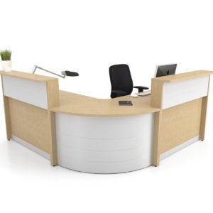 Artopex Reception with Curved Corner Artopex Reception with Curved Corner
